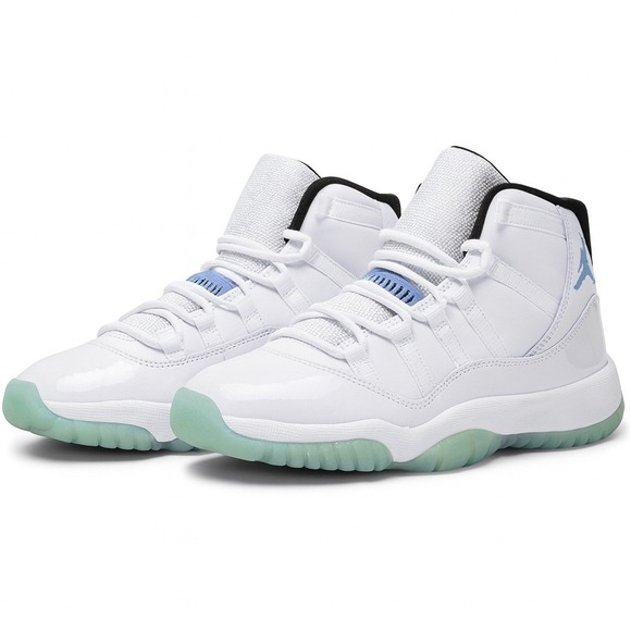 Nike Air Jordan 11 Retro GS White Blue Basketball Sneakers 2014 Size 6.5Y